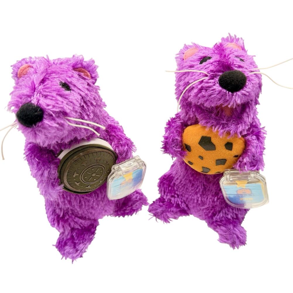 Bear In The Big Blue House Pip Pop STAR BEAN Plush PAIR Otters Fisher-Price HTF